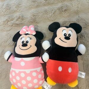 Kellytoy Mickey and Minnie Plush Set - Black, Red, Pink